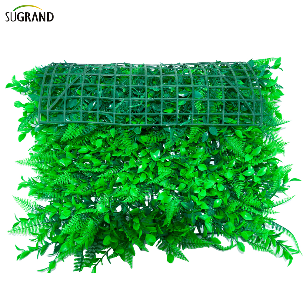 קיר דשא ירוק מוגן UV גן חיצוני