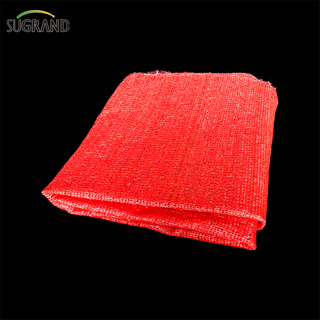 38 Gsm Tape Two Needles Shade Red Net HDPE Sun Shade Net 