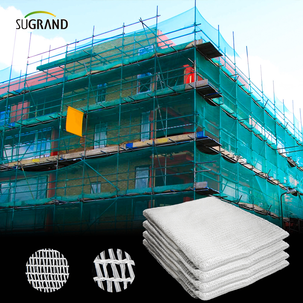 HDPE ו-UV לבן להגנה על פיגומים נטו פסולת
